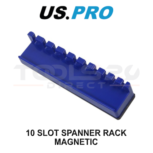 us pro US PRO Tools 10 Slot Magnetic Spanner Rack Storage Holder 6928