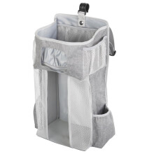 Nappy Organiser Baby Crib Hanging Organiser Large Capacity Nappy Stacker Holder Nursery Storage Bag