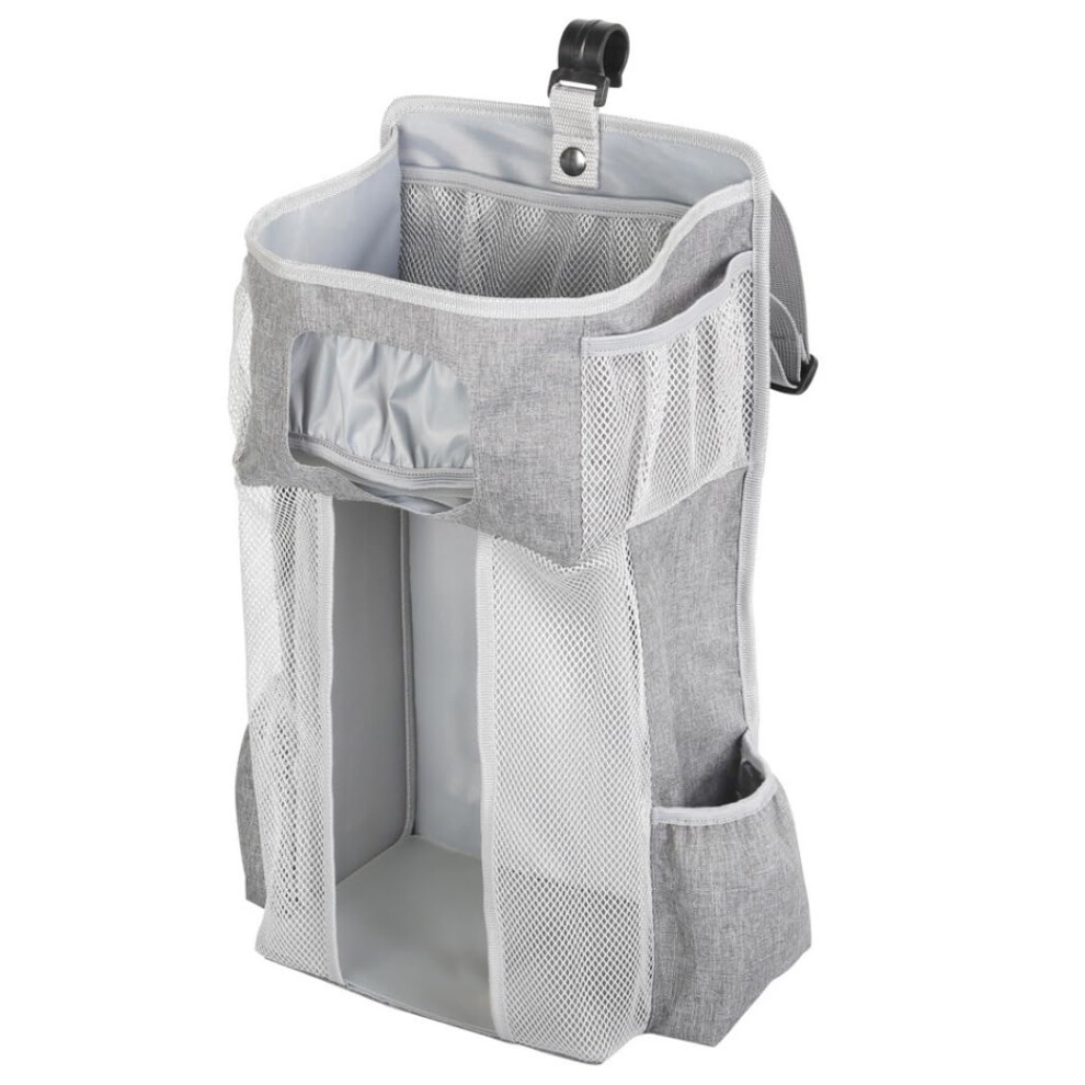 Nappy Organiser Baby Crib Hanging Organiser Large Capacity Nappy Stacker Holder Nursery Storage Bag