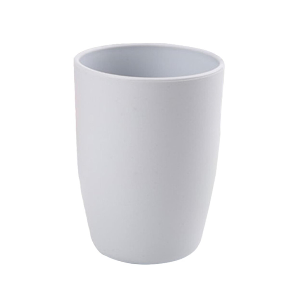 Light/Grey Plastic Tumbler Cup 201300Ml Unbreakable Reusable Bathroom Mug Stackable Design