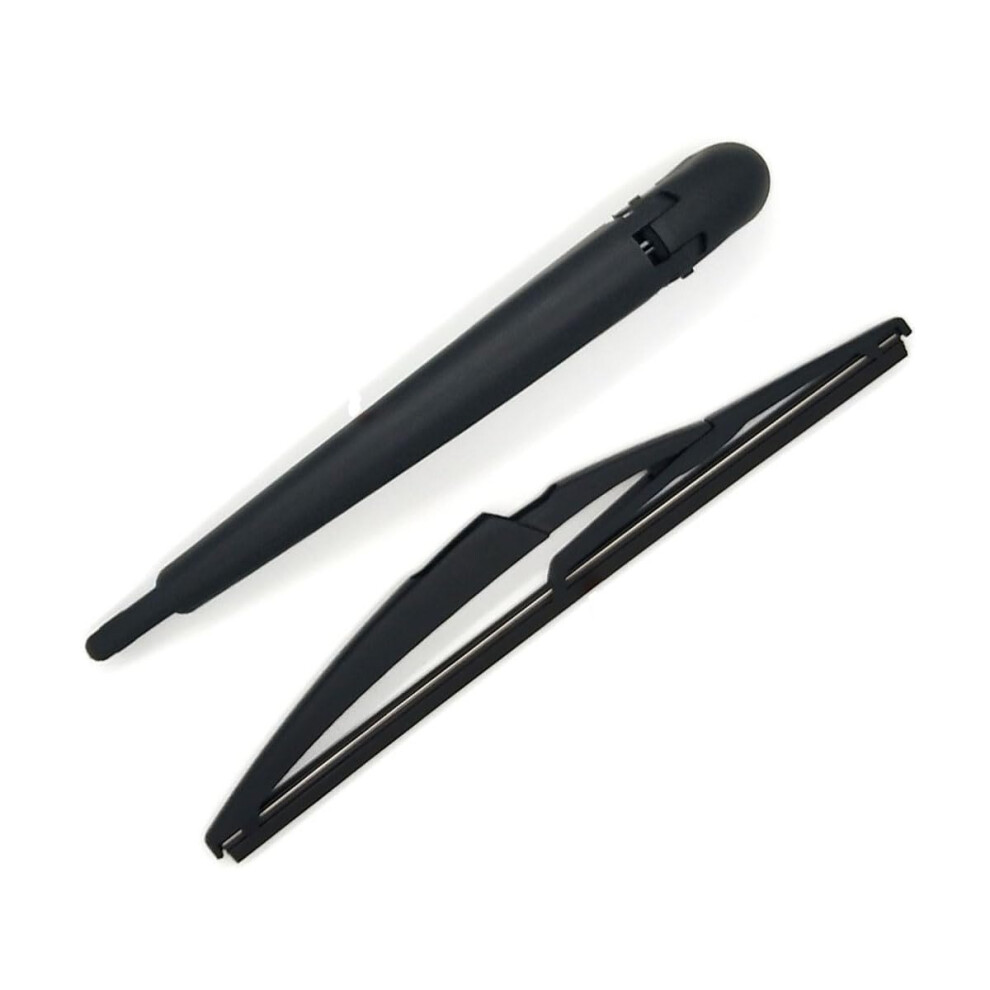 Rear Wiper Blade And Arm Set Compatible With Fiat 500, Fiat 500L, Fiat 500X 2007-2018, Windscreen Wiper Assembly Black 38057953