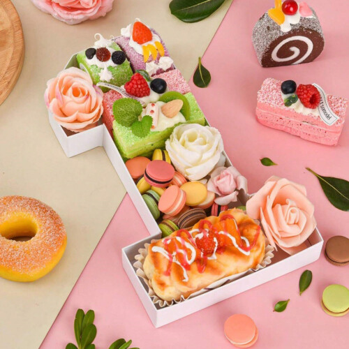 Bunte Buchstaben-Snack-Halterbox für Schokolade, Nüsse,-6 2