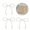12Pcs White Imitation Pearls Bowknot Cake Decoration Cake 6
