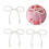 12Pcs White Imitation Pearls Bowknot Cake Decoration Cake 2