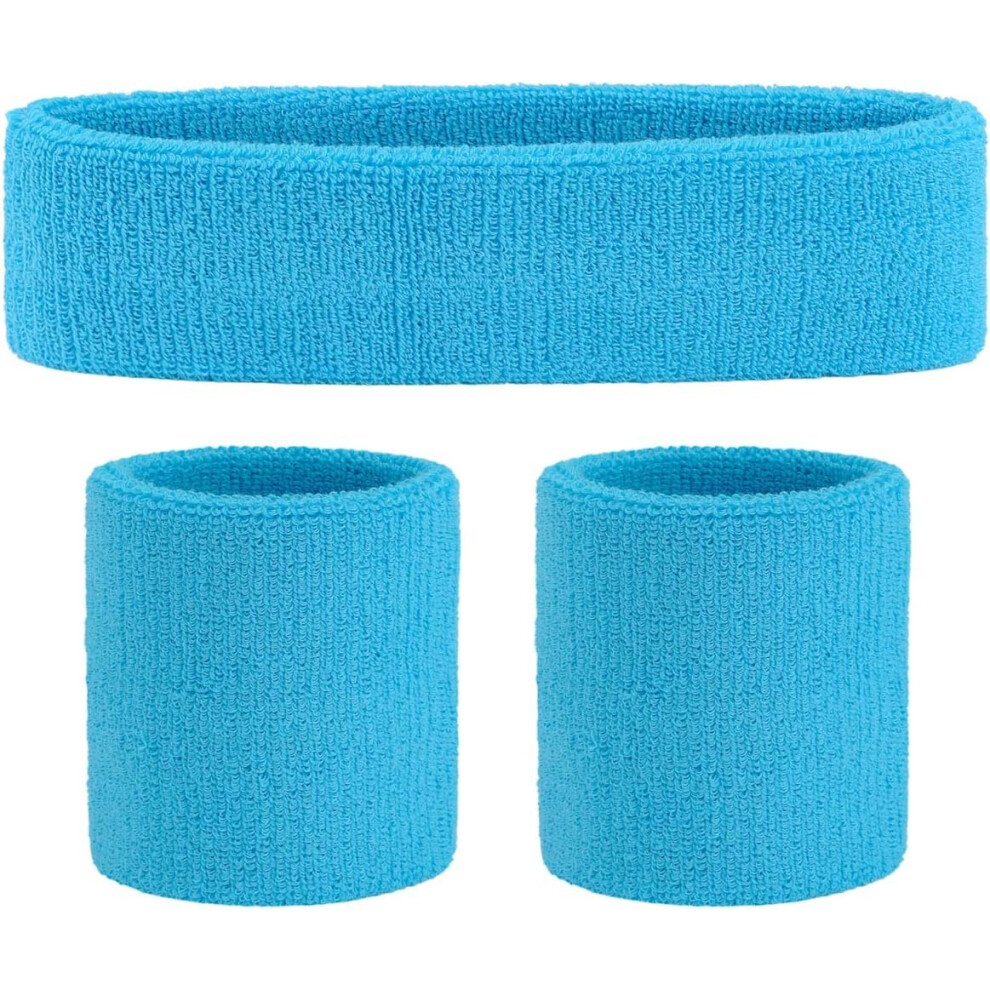 Fitness Accessories, High-Quality Fabric Sweatband Set for Yoga, Soccer, Basketball, and More, Moisture Absorbing, Quick Dry, One Size Fits All