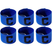 Vielseitige Spielerarmbänder für Fußball, mit klarem Kapitäns-C-Logo, professionelles Mannschaftssport-Armband, stoßfest, atmungsaktives