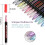 Λαμπερά αριστουργήματα, στυλό με διπλή μύτη και λεπτή μύτη για αδιάβροχη και 7