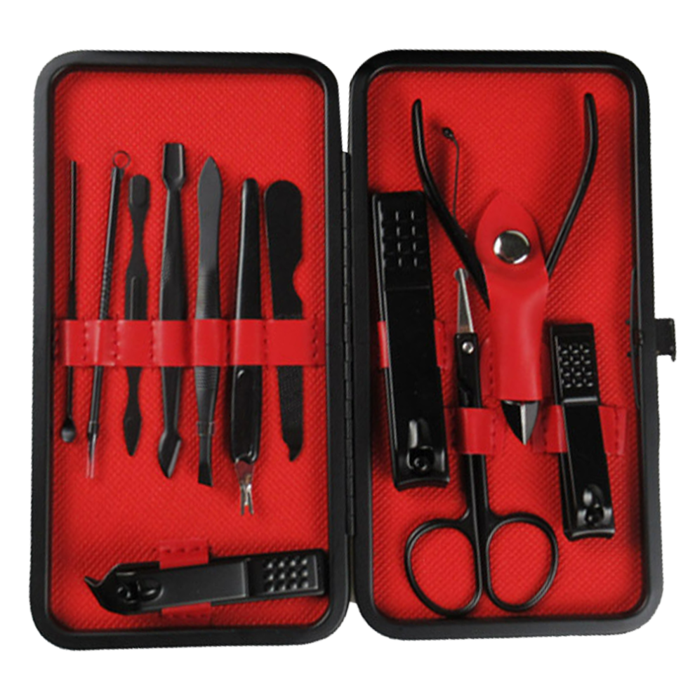 Manicure Kit, Stainless Steel Tools for Hand Care, Facial Care, Foot Care, Versatile Travel Case for Convenient Grooming For Halloween Parties
