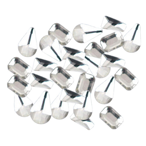 Ποικιλία 3D Nail Art Charms, Αφρώδη κρύσταλλα πολλαπλών σχημάτων με ανάμεικτα γυάλινα