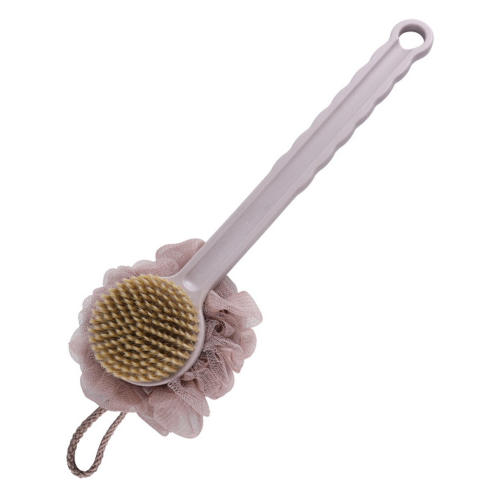 Shower Brush With Ergonomic Curve, Never Mold Hygienic Material, Long Handle Back Scrubber For Comprehensive Cleansing, Anti-Slip Grip Ensures Secure