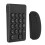 Slim 2.4GHz Wireless Numeric Keyboard and Mouse Combo Compact Black for Laptops 9
