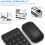 Slim 2.4GHz Wireless Numeric Keyboard and Mouse Combo Compact Black for Laptops 11