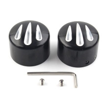 Black Cover Cap For Front Axle Nut For Fat Boy, Heritage For models from 2007, Forty Eight from 2010, VRSC Models 20022011