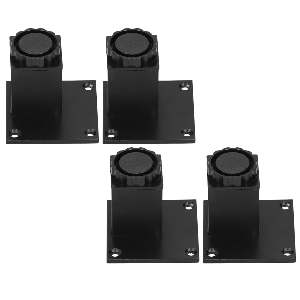4Pcs Aluminum Adjustable Support Legs Square For Furniture Sofa Cabinet 60Mm 4141379410611
