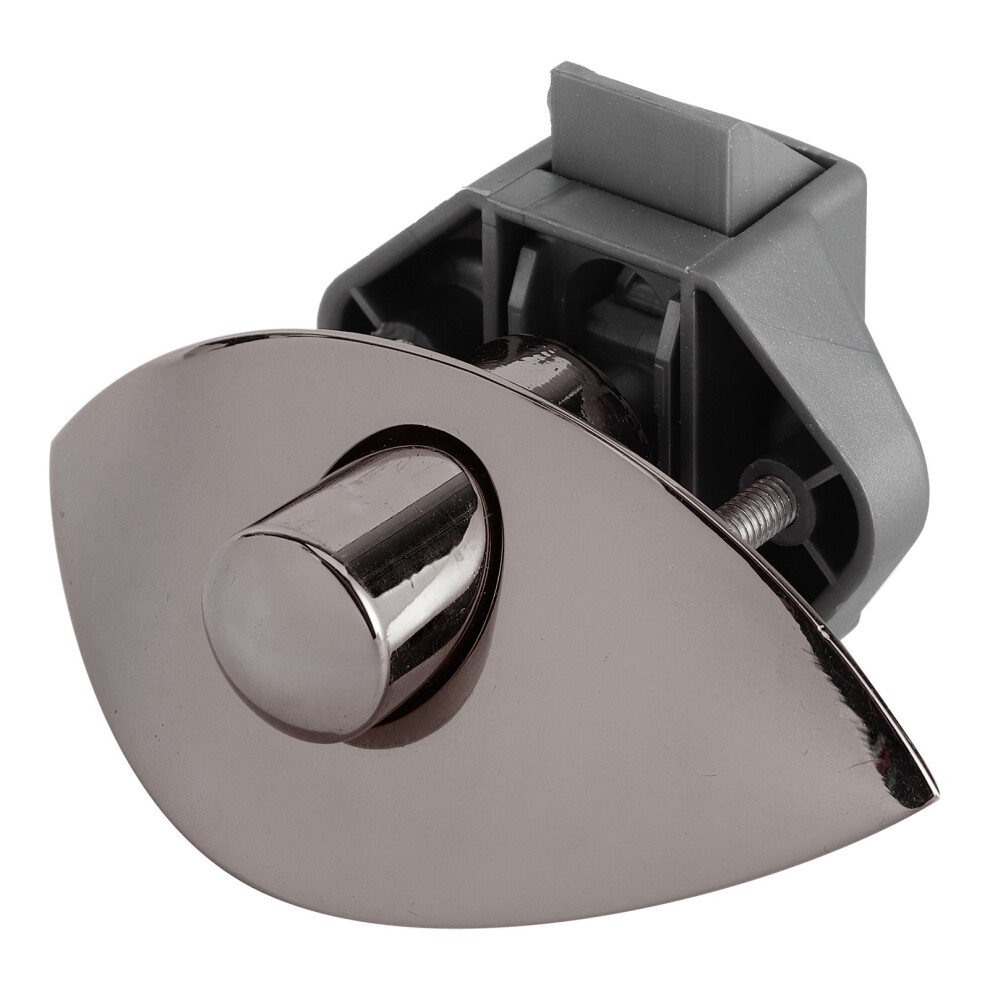 Drawer Button Lock For 12-25Mm Wooden Cabinet Doors Black Marine Rv 9351379411319