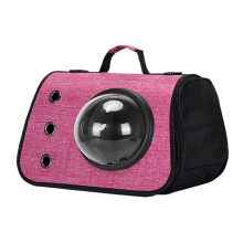 Portable Foldable Carrier for Small Medium Cats and Dogs, 15.75x10.63x9.84in hot pink