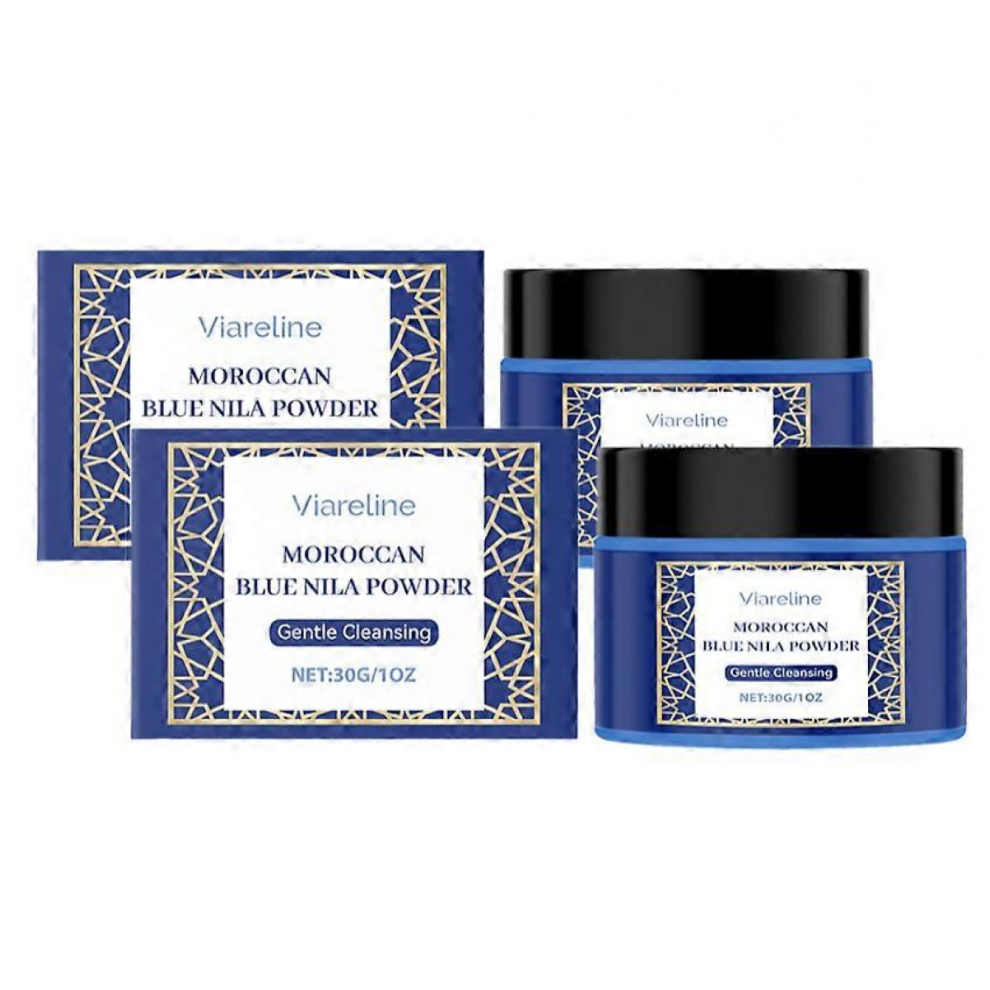 (2PCS) Moroccan Nila Powder Clay Mask 2025, Brightening & Smoothing with Indigo