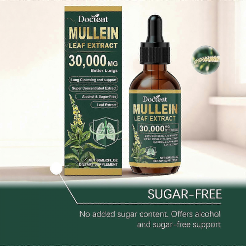 (4PCS) 1-10x Mullein Leaf Extract Drops: Lung Cleanse, Detox & Immunity Boost 1