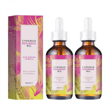 (2pcs) Cyperus Rotundus Oil 60ml - Natural Hair Removal Oil, Reduces Body Hair Growth, Moisturizes & Soothes Skin