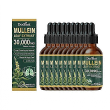 (10PCS) 1-10x Mullein Leaf Extract Drops: Lung Cleanse, Detox & Immunity Boost