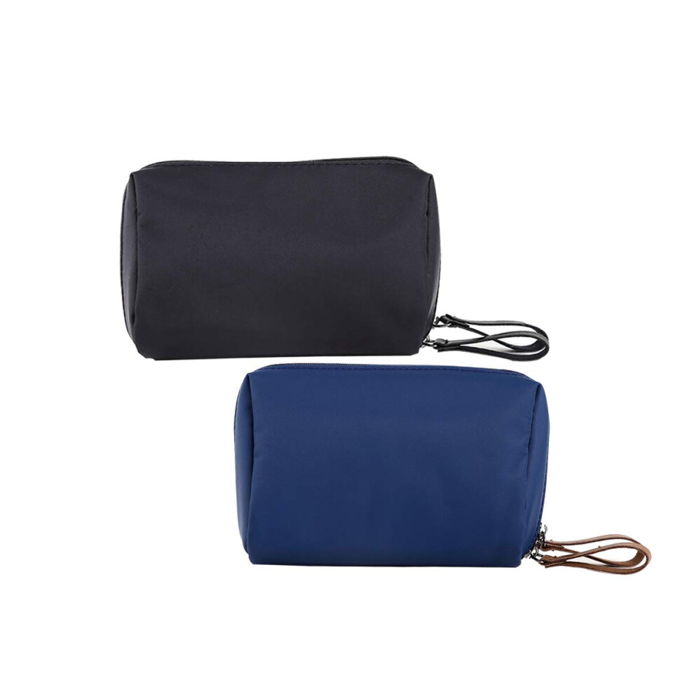Makeup Cosmetic Bag Set For Women, Easy To Carry With High Quality Waterproof Oxford Nylon, Travel Clutch And Brush Organizer For Business Trip Or