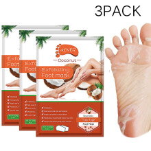 Coconut Exfoliating Foot Masks, Dermatologically Tested Repair For Dry Cracked Heels, Exfoliating Foot Mask Peel For Baby Soft Skin, All-Natural