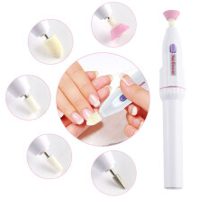 5-in-1 Elektrisches Maniküre-Set, batteriebetrieben, professionelles Maniküre- und Pediküre-Set mit Hornhautentferner, Nagelpolierer und Easy T