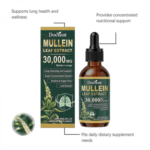 (4PCS) 1-10x Mullein Leaf Extract Drops: Lung Cleanse, Detox & Immunity Boost 2