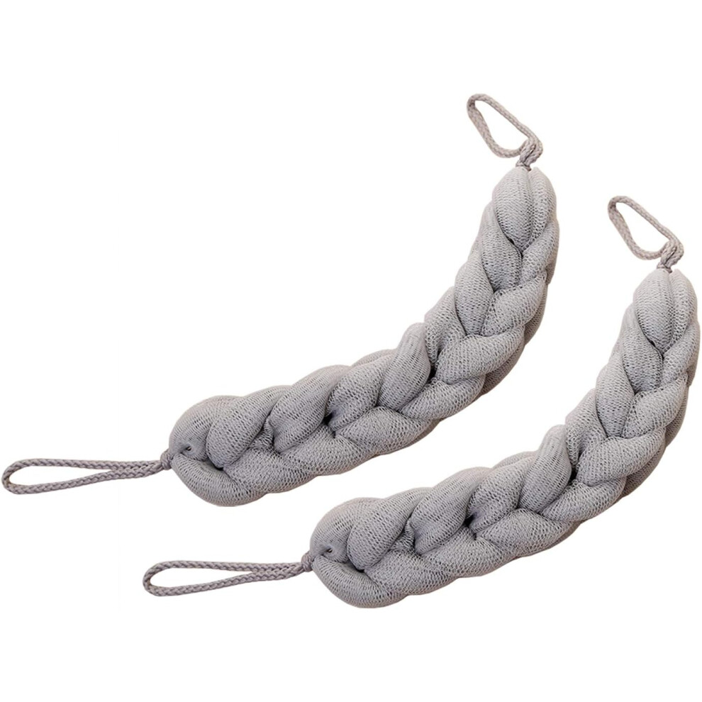 Innovative Exfoliating Sponge, Braided Loofah & Safe Material Ensure Gentle Cleansing, Ideal For Rich Lather & Stress Relief In Men And Women's Bath