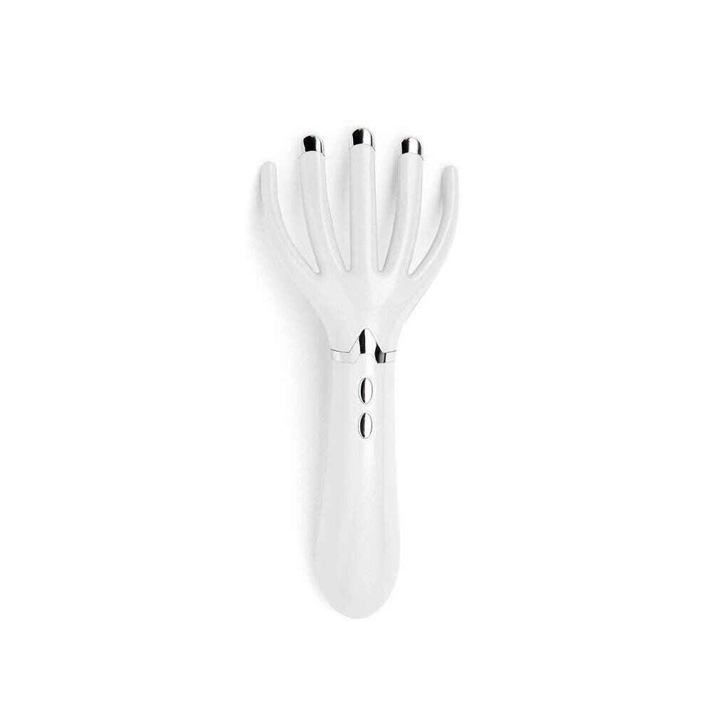Portable Head Scratcher Shiatsu Vibration, Ergonomic Vibrating Fingers for Stress Relief, Cordless Portable Inspired by Human Hand Curvature, Waterpr