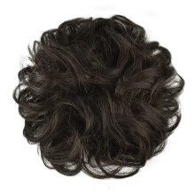Ægte menneskehår extensions til nem styling, fleksibel størrelse, hurtig transformation, filtrefri, holdbar elastisk hårbånd, kulsort for