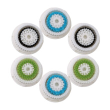 Adapté aux peaux sensibles, exfoliant non abrasif, têtes de brosse nettoyantes pour le visage avec révélateur d'éclat, renouvellement cellulaire
