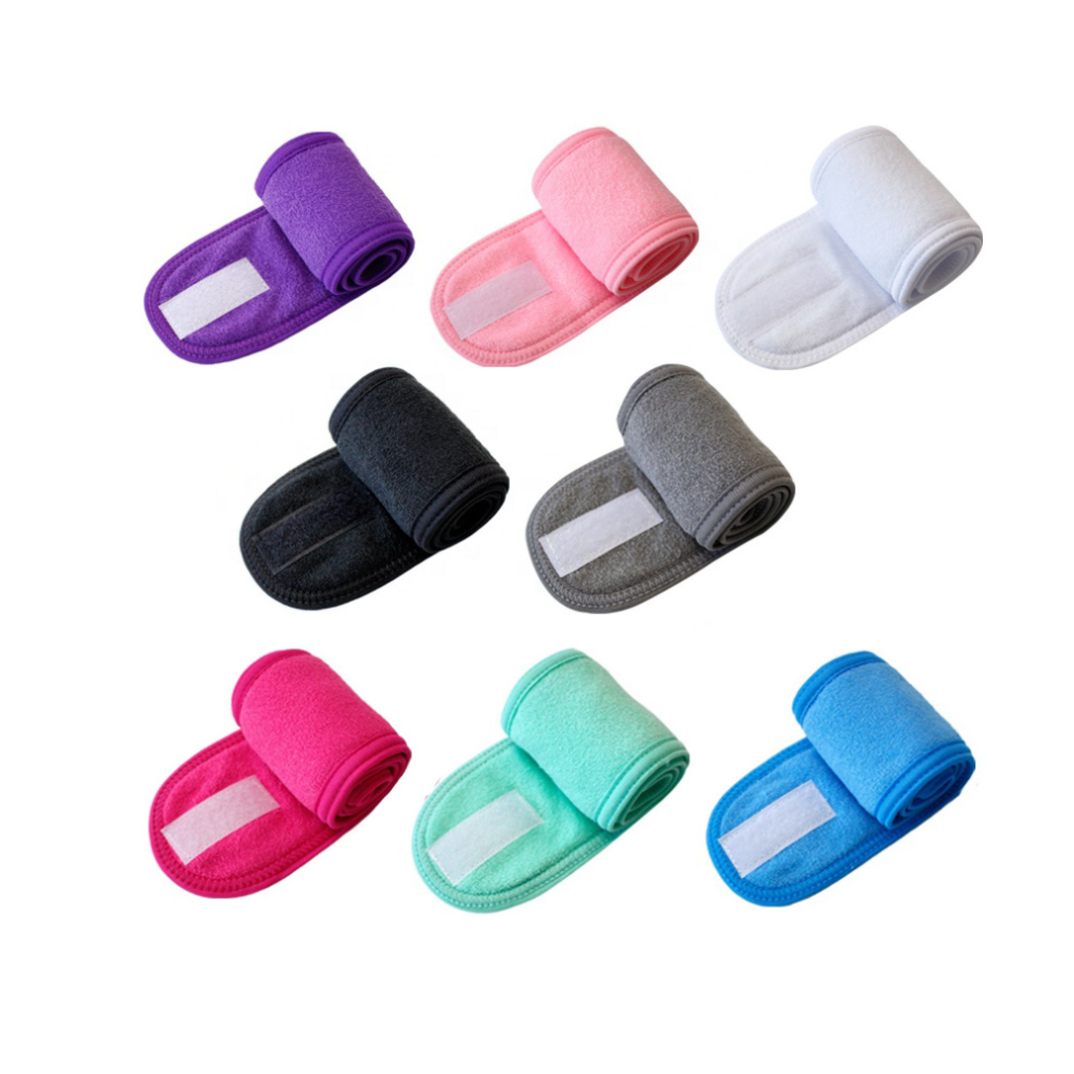 Terry Cloth Stretch Terry Non-Slip Headband, Absorb Water For Skincare Routine, Soft Material Makeup Hair Band, 6-Piece Set For Facial Treatment