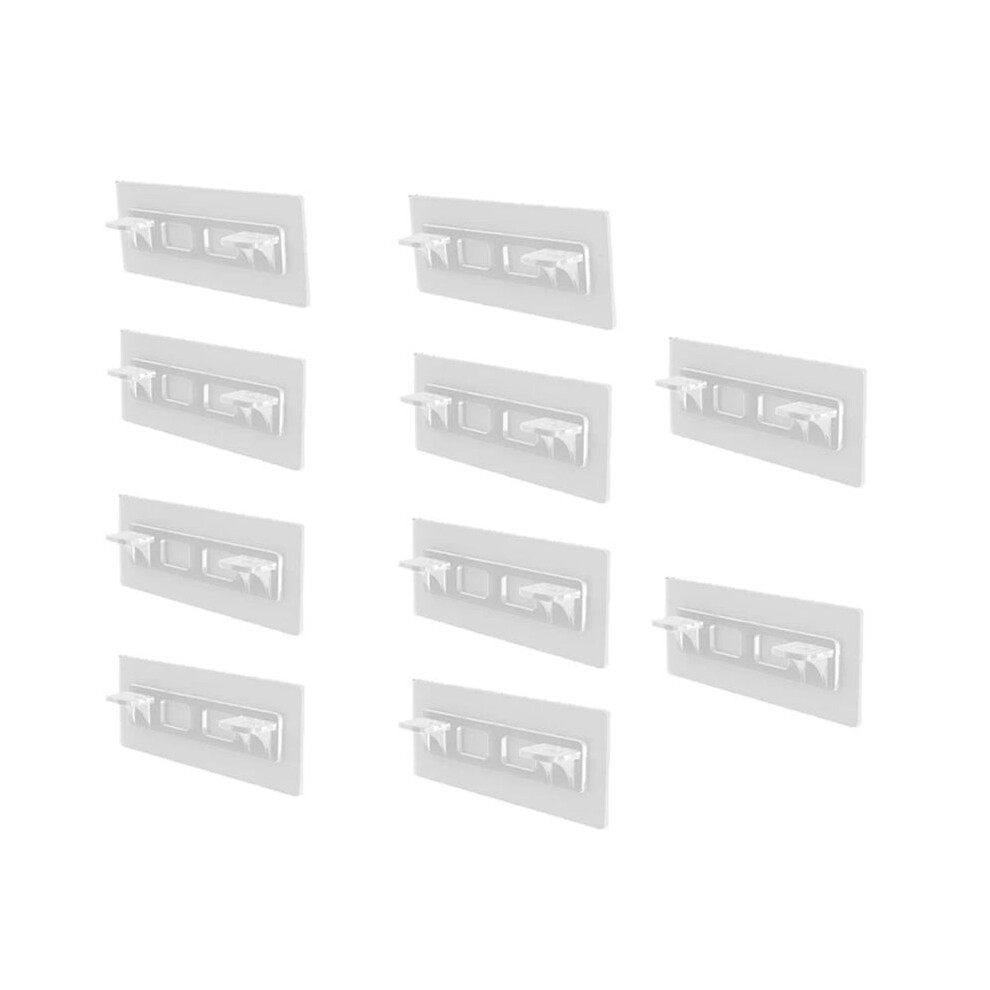 20Pcs Shelf Support Adhesive Pegs Closet Partition Bracket For Kitchen Bedroom Cabinet Support Clips Wall Hanger Sticker 4711421641081