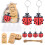 Porte-clés Design coccinelles, 20 pièces, couleur vive, détails 2