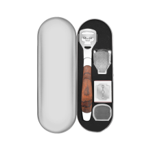 Herramientas de pedicura de diseño elegante para un uso versátil, juego de afeitadora de callos con cabezal desmontable y mango de acero