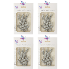 Skinnende og holdbare slidecharms med rhinsten til alsidig anvendelse, krystalalfabetcharms perfekte til juletræspynt.