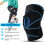 Adjustable Knee Brace for Patella Stabilization, Dual Compression Knee Support for Running Jumping, Breathable Mesh Fabric with Hook & Loop for 2