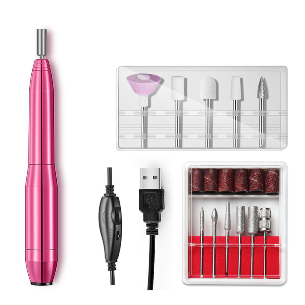 Heat Dissipation Nail Drill, Professional Nail Drill with Low Vibration for Portable Electric Nail Drill, Adjustable Speed Ergonomic Design for Comfo