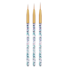 Kit de unhas de qualidade profissional, conjunto de cores degradê incluindo pincel para efeito ombré e caneta para desenho de esmalte em gel UV,