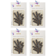 Herramientas de decoración de uñas DIY, letras decorativas multiusos, joyas para uñas fáciles de usar, diseño de lujo con diamantes de
