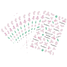 Pegatinas de uñas con diseño floral colorido, autoadhesivas, de amplia aplicación, diseño 3D, fáciles de usar para decoración de uñas DIY,