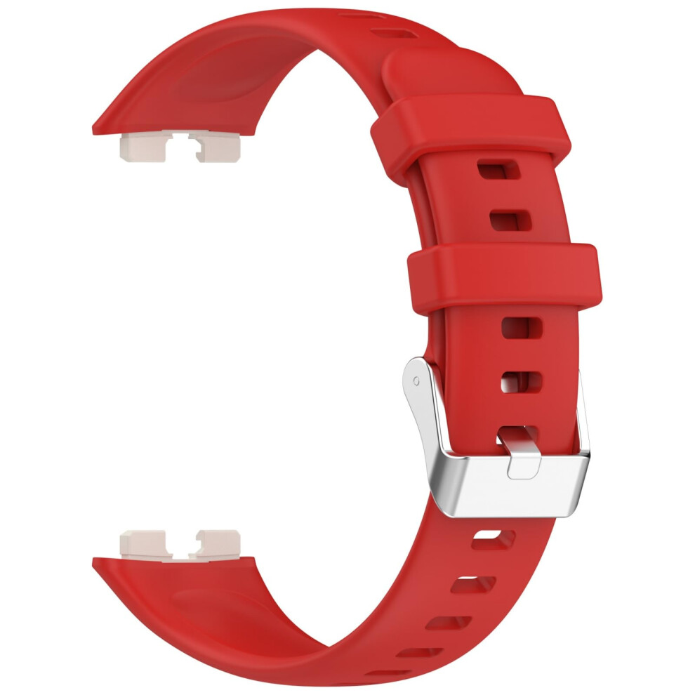 Adjustable Silicone Strap Wrist Band For Fitness Device Unisex, Antislip, Skin Friendly, 9/8 Compatible Red 9187378867945
