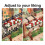 4PCS Adjustable Planter Box Brackets, Brackets for Window Boxes Planters Hanging Flower Box Holders, Heavy Duty Wall 3