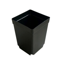 400PCS Plant Disposable Flower Pot Small Black Square Cutting Seedling Plastic Square Pot