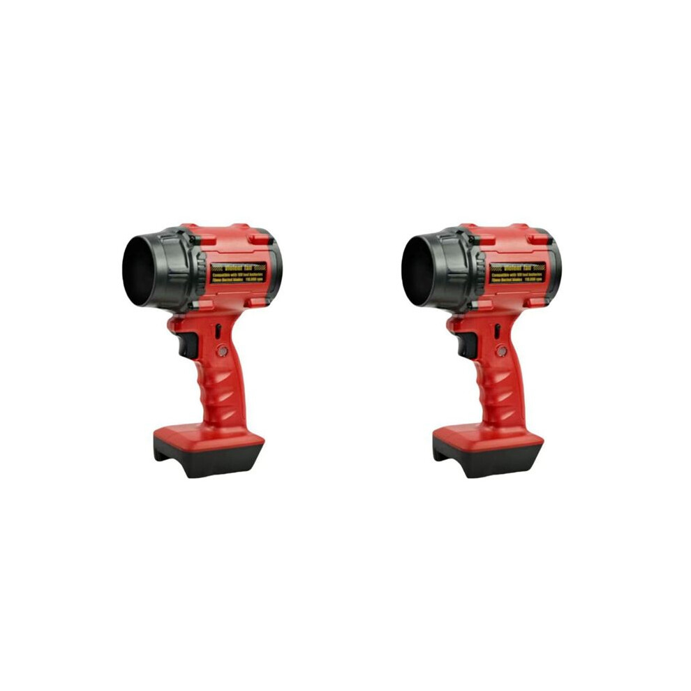 2X For 18V Battery High Power Violent Fan Brushless Air Blower Turbo Fan Adjustable Speed Leaf Duster Jet Fan Red 6031109574219