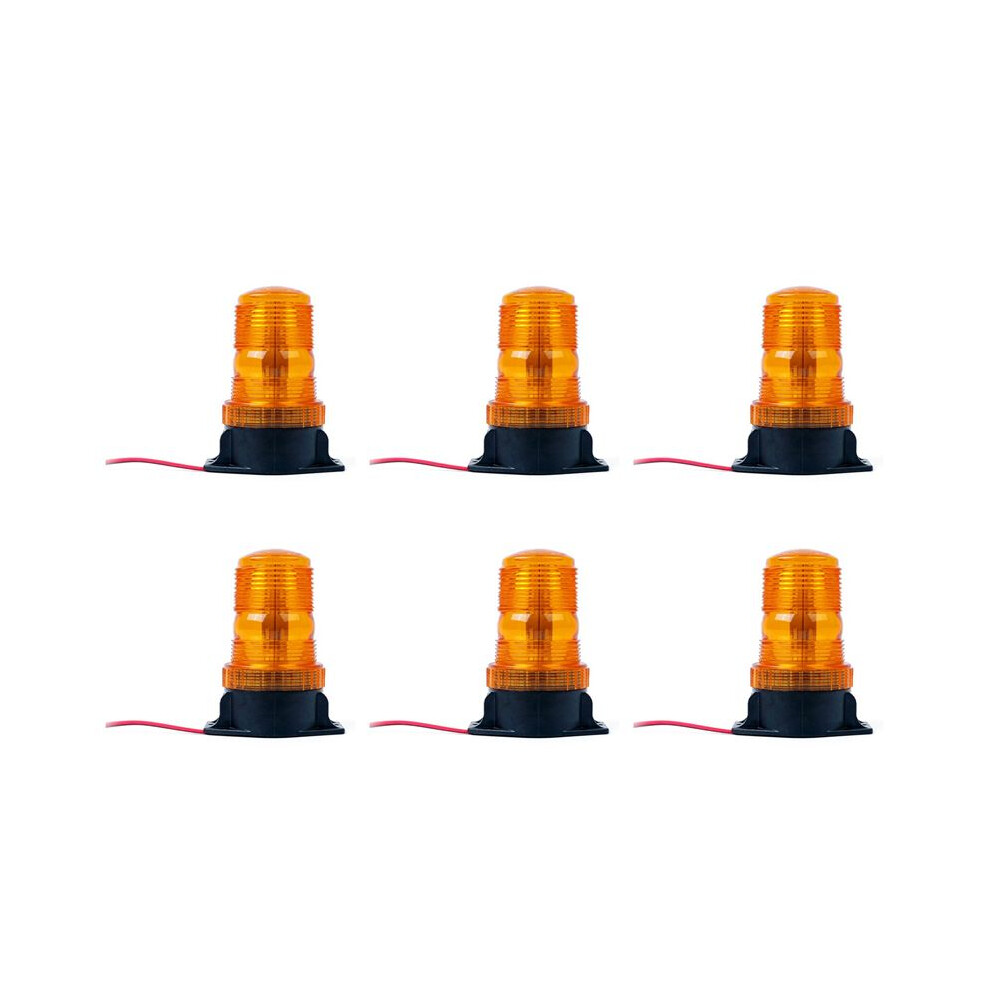 6X Forklift 30 Led Beacon Strobe Lamp Hazard Emergency Flashing Warning Light/Amber 6033934191845