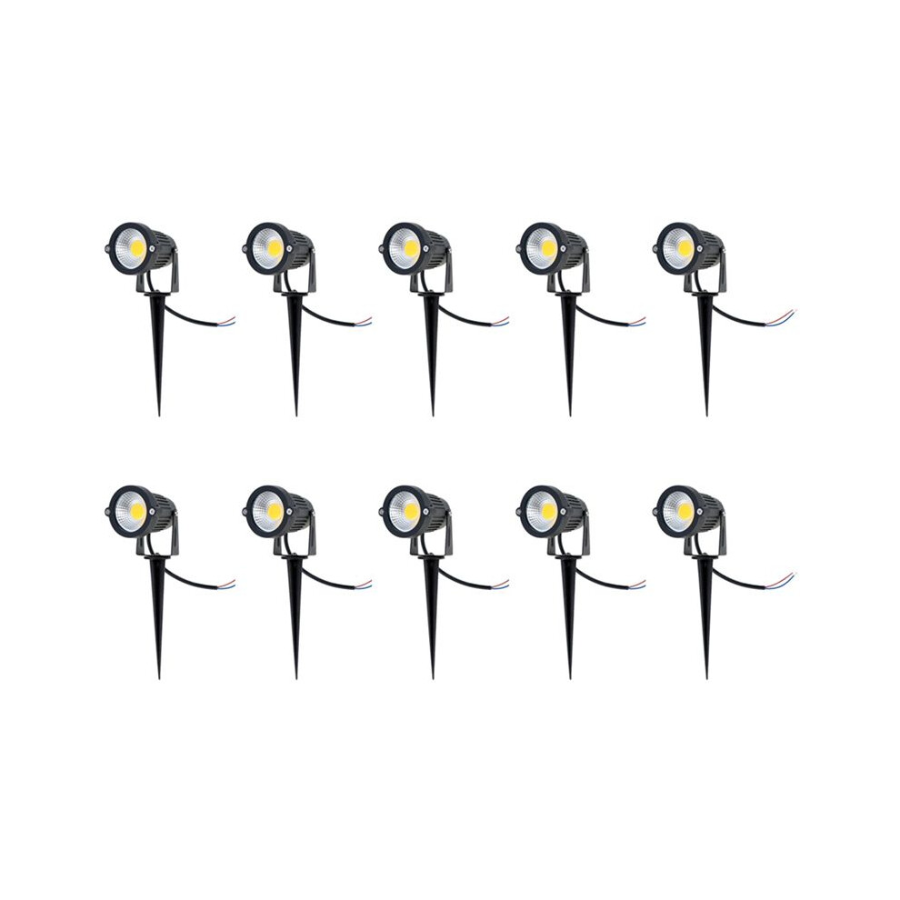 10X IP65 Outdoor Landscape LED Lawn Light Garden Spotlight 5W 12V AC