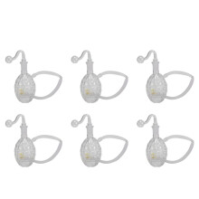 6X Glass Bottle,Glass Bottle Bubbler Oil Lamp Burners