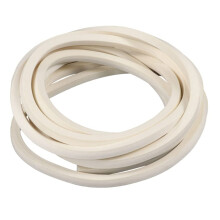 Weather Stripping Foam Seal Tape White Silicone Closed Cell Sponge Strip 5M for Doors and Windows